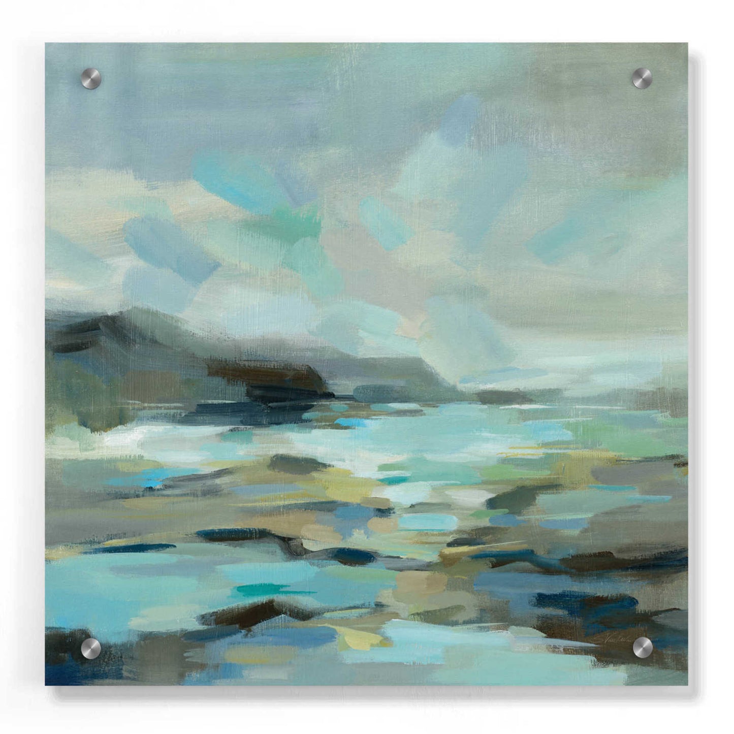 Epic Art 'Blue Lagoon' by Silvia Vassileva, Acrylic Glass Wall Art,36x36