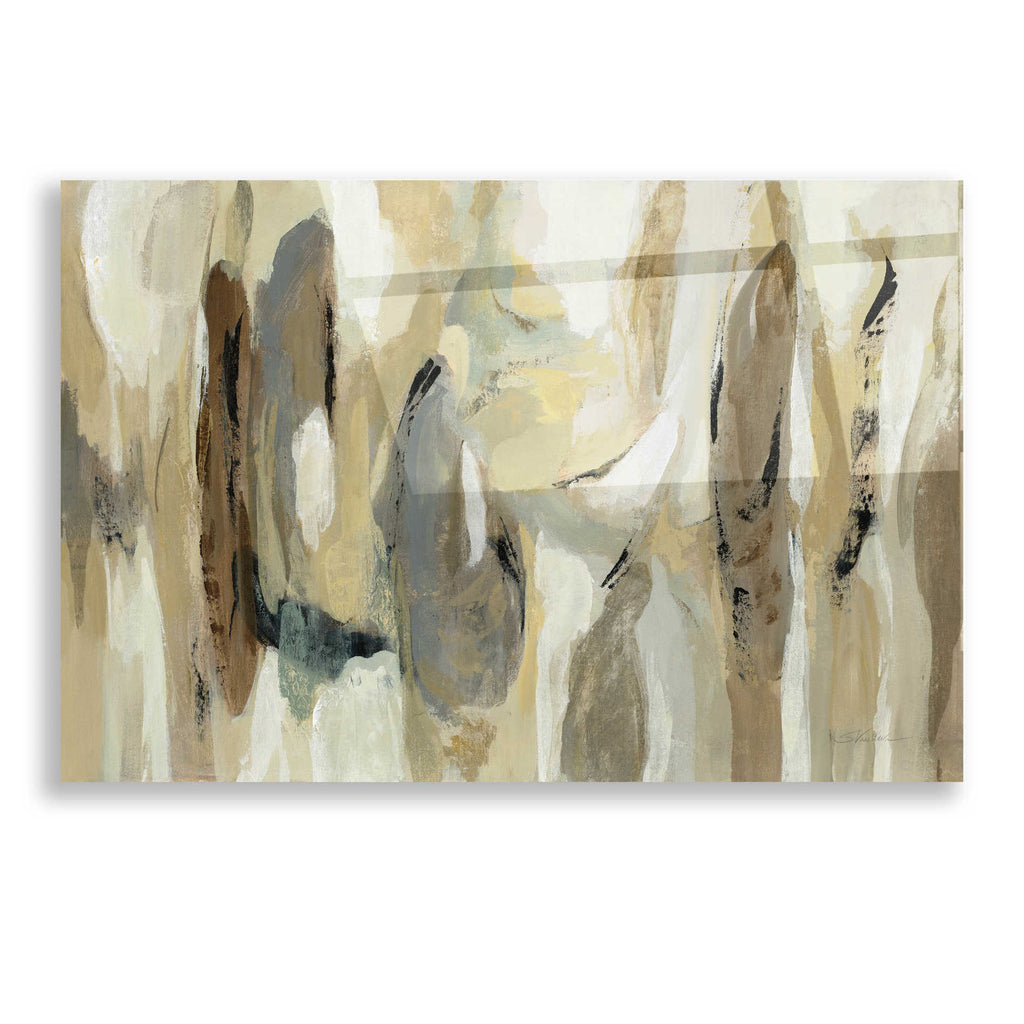 Epic Art 'Fluidity Neutral' by Silvia Vassileva, Acrylic Glass Wall Art