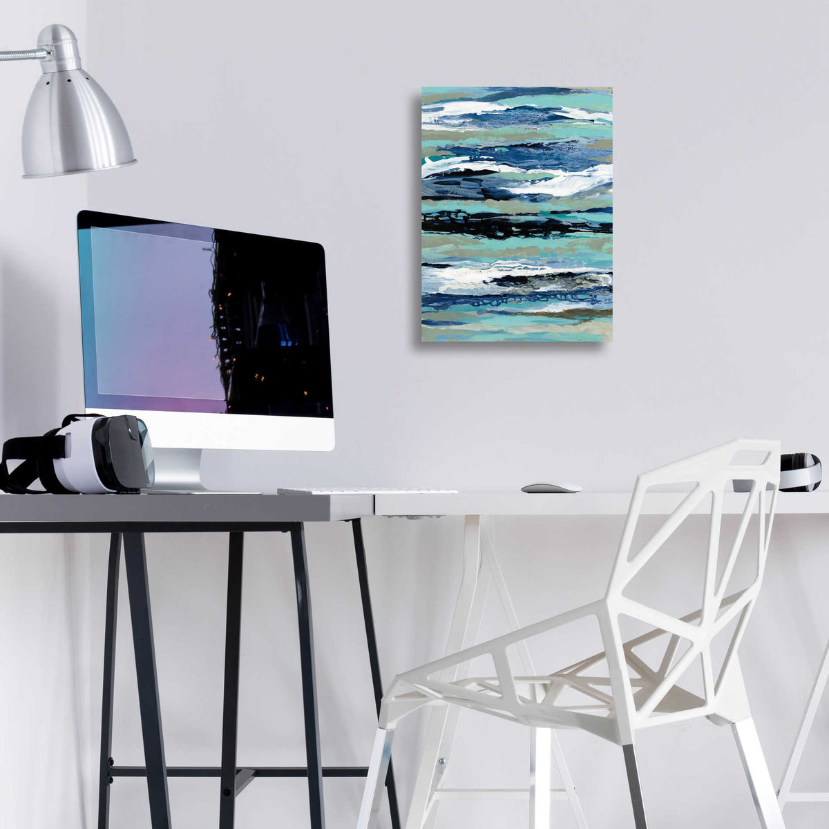 Epic Art 'Coastal Sea Foam I' by Silvia Vassileva, Acrylic Glass Wall Art,12x16