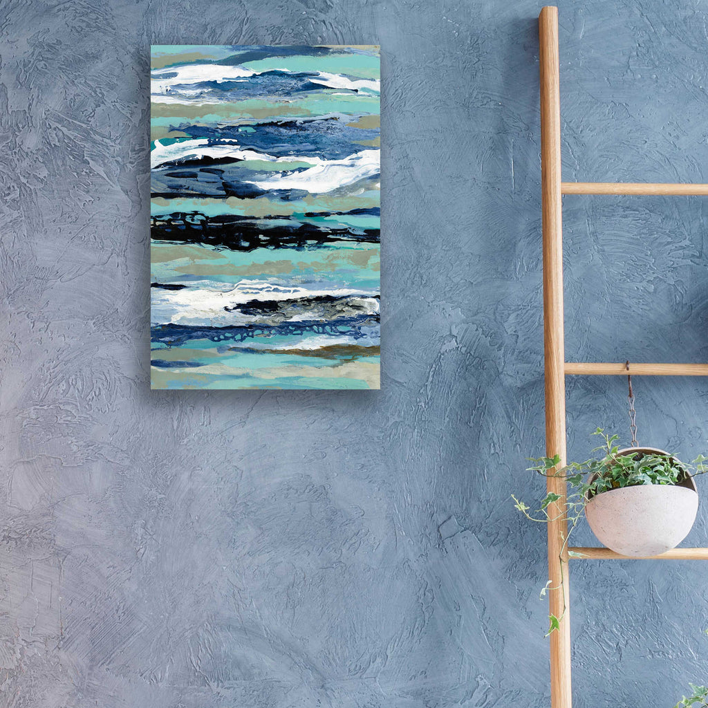 Epic Art 'Coastal Sea Foam I' by Silvia Vassileva, Acrylic Glass Wall Art,16x24