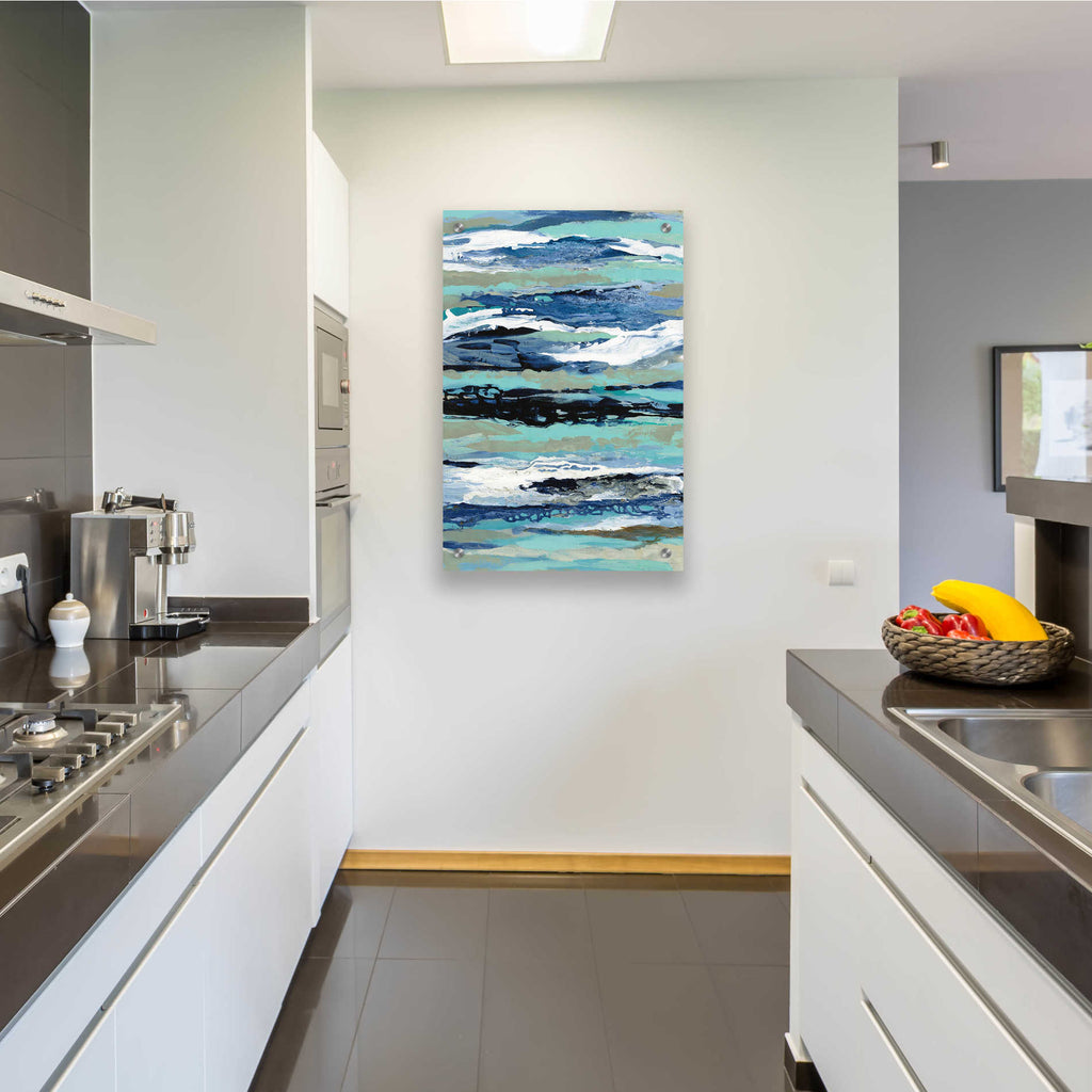 Epic Art 'Coastal Sea Foam I' by Silvia Vassileva, Acrylic Glass Wall Art,24x36