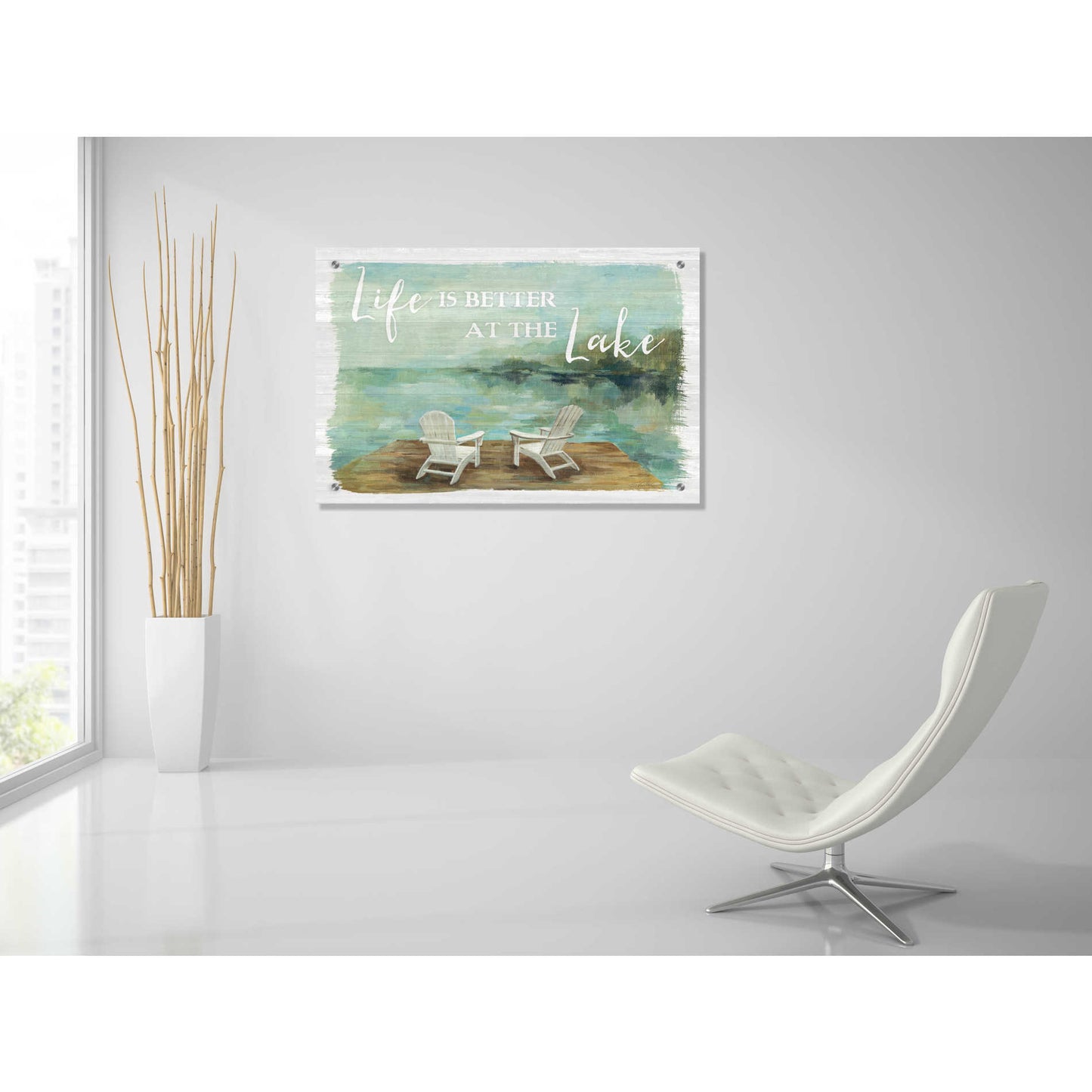 Epic Art 'Lakeside Retreat I' by Silvia Vassileva, Acrylic Glass Wall Art,36x24