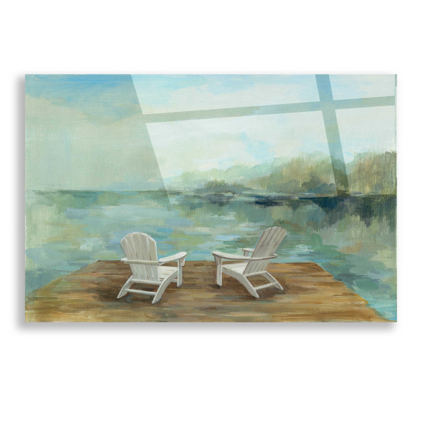 Epic Art 'Lakeside Retreat I no Wood' by Silvia Vassileva, Acrylic Glass Wall Art,16x12