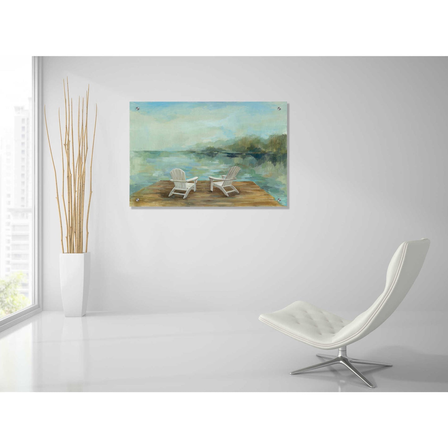 Epic Art 'Lakeside Retreat I no Wood' by Silvia Vassileva, Acrylic Glass Wall Art,36x24