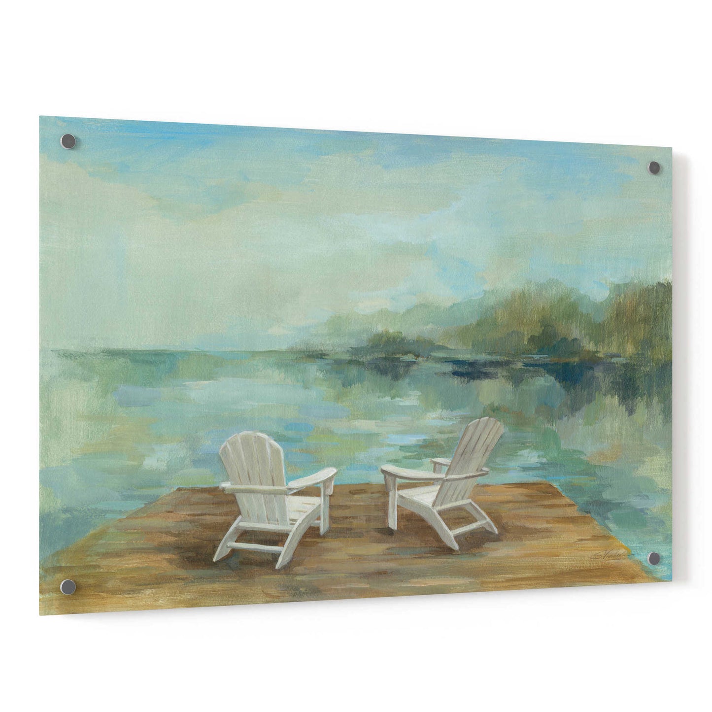 Epic Art 'Lakeside Retreat I no Wood' by Silvia Vassileva, Acrylic Glass Wall Art,36x24