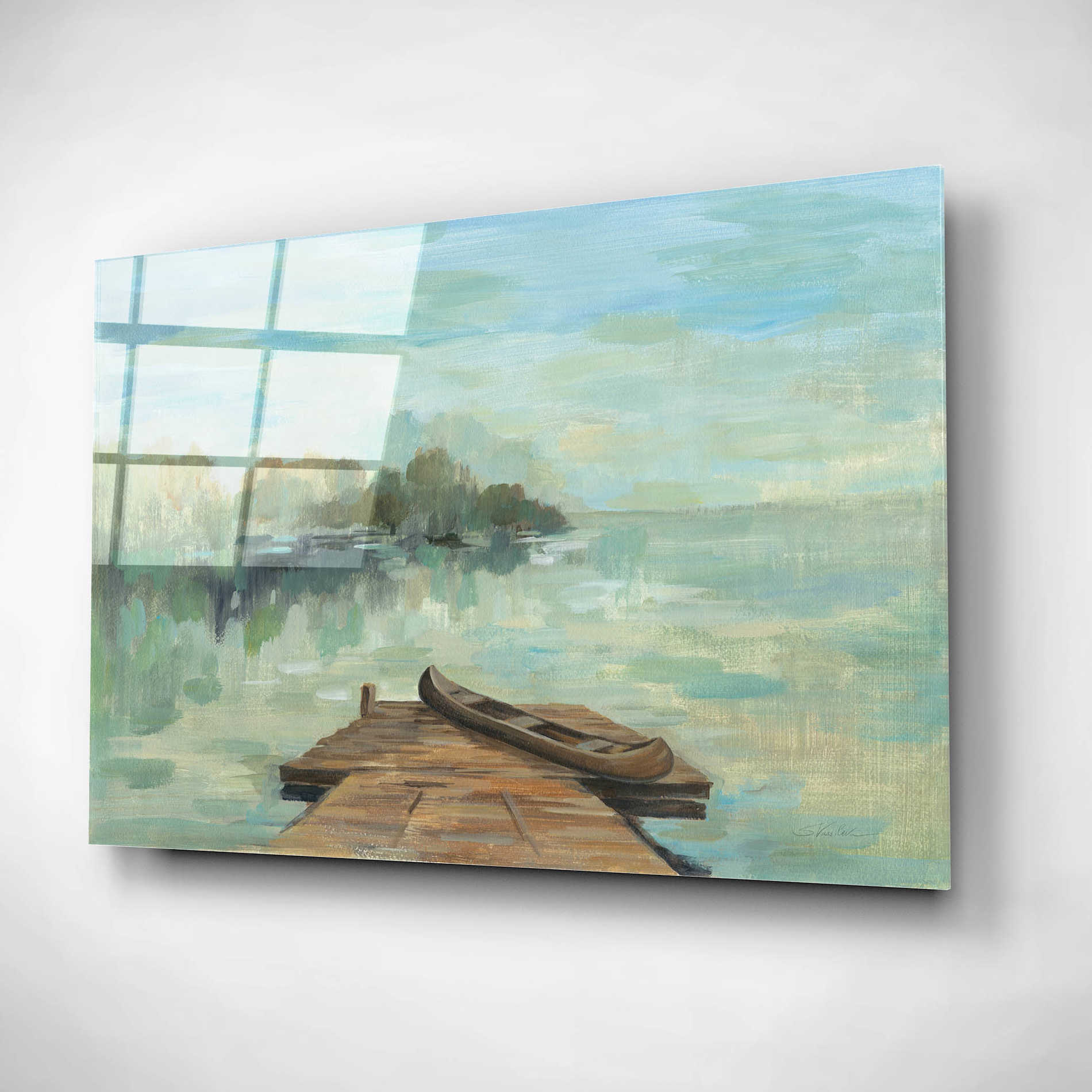 Epic Art 'Lakeside Retreat II no Wood' by Silvia Vassileva, Acrylic Glass Wall Art,16x12