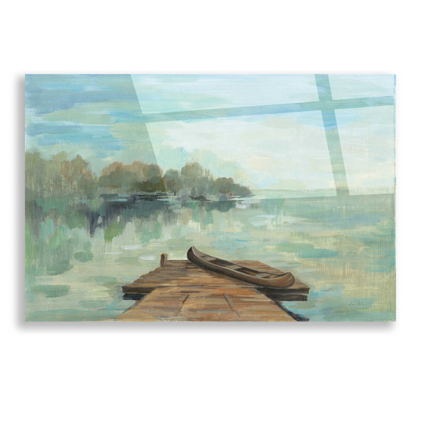 Epic Art 'Lakeside Retreat II no Wood' by Silvia Vassileva, Acrylic Glass Wall Art,16x12