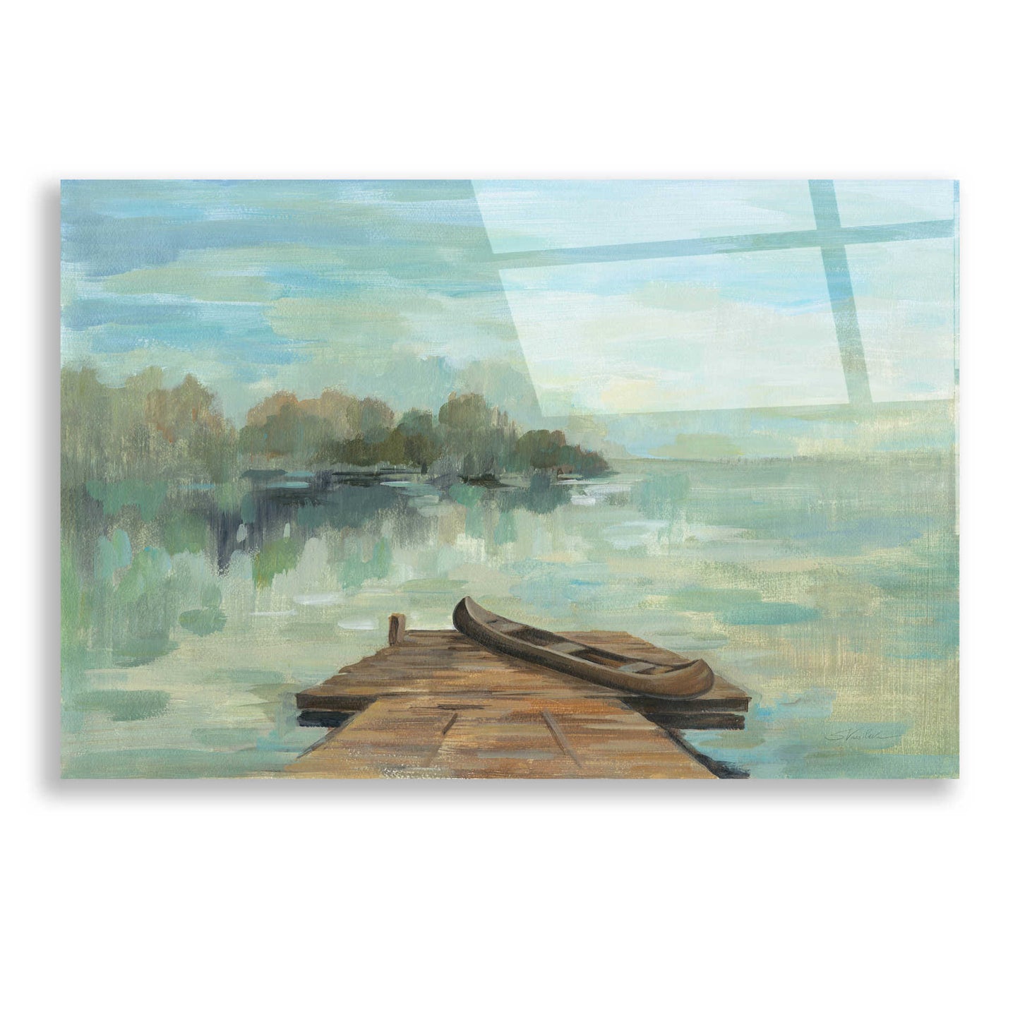 Epic Art 'Lakeside Retreat II no Wood' by Silvia Vassileva, Acrylic Glass Wall Art,24x16