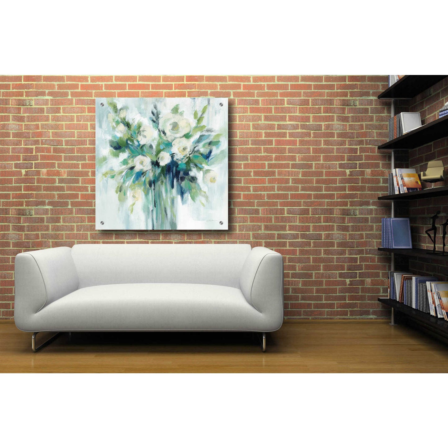 Epic Art 'Vase of Flowers Light' by Silvia Vassileva, Acrylic Glass Wall Art,36x36