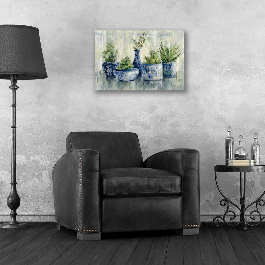 Epic Art 'Chinoiserie Plants' by Silvia Vassileva, Acrylic Glass Wall Art,24x16
