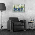 Epic Art 'Chinoiserie Plants' by Silvia Vassileva, Acrylic Glass Wall Art,24x16