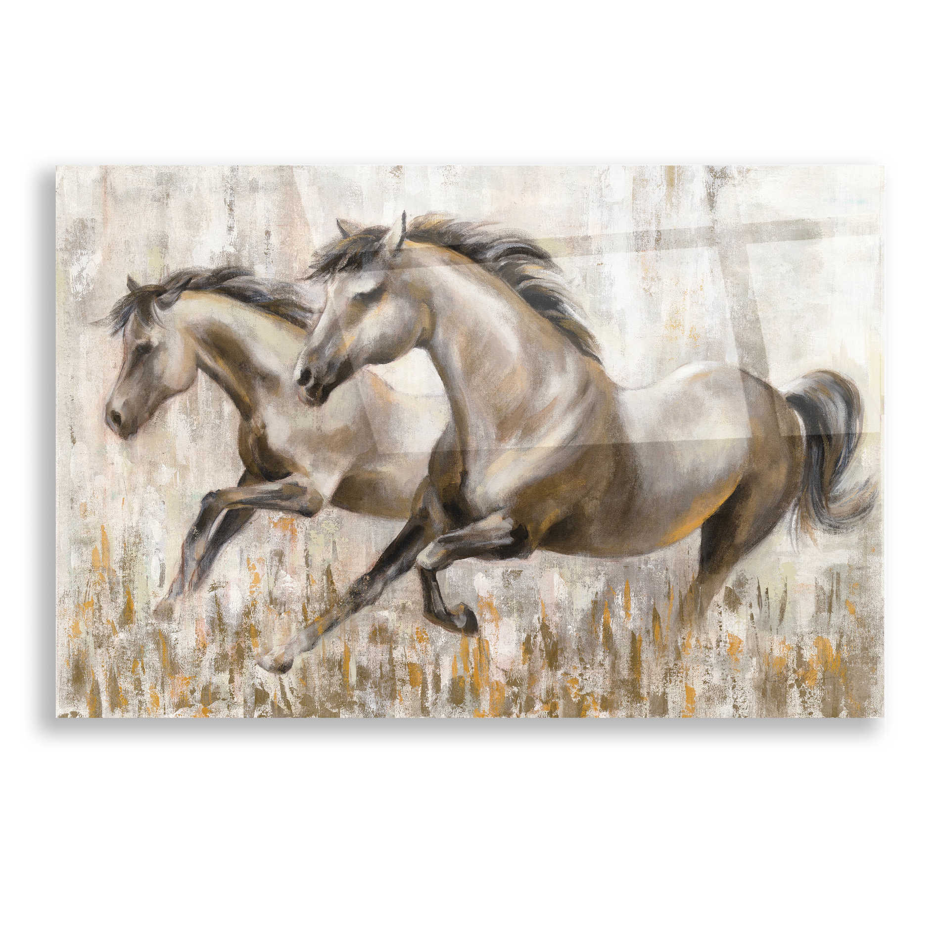 Epic Art 'Running Horses' by Silvia Vassileva, Acrylic Glass Wall Art
