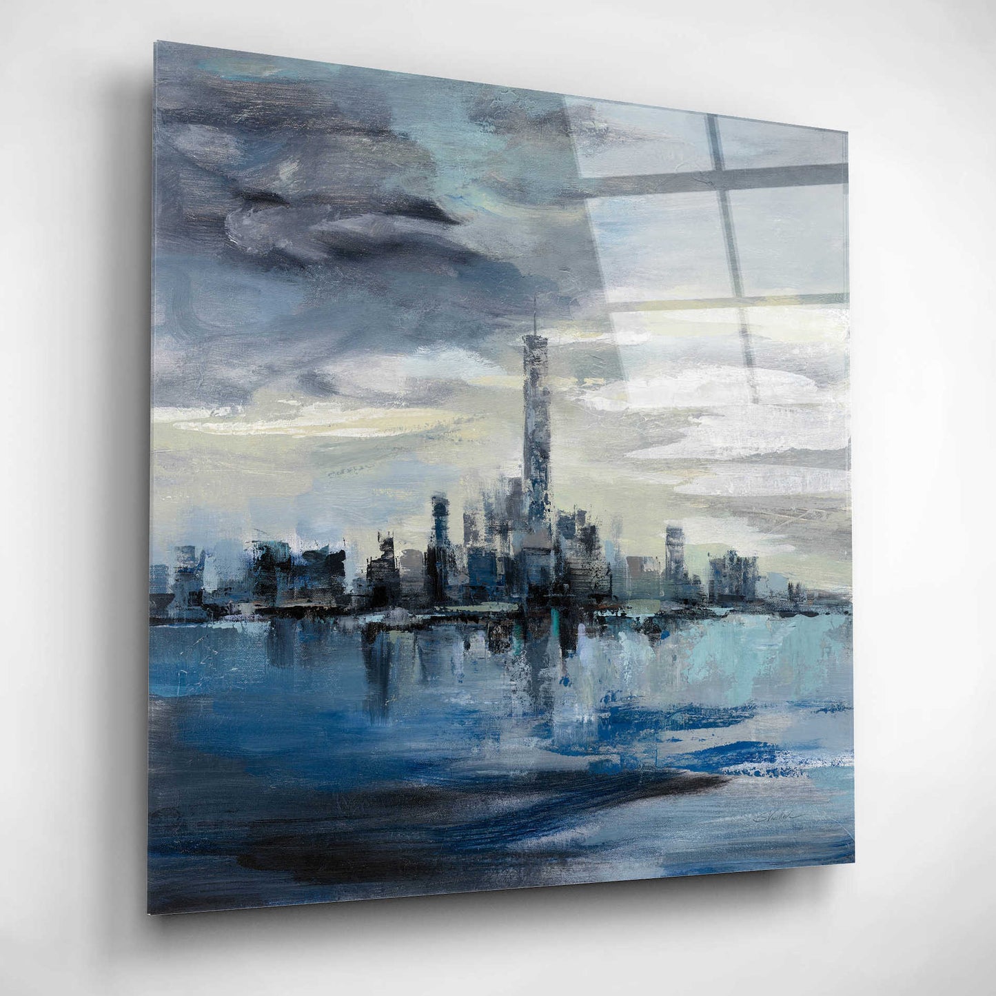 Epic Art 'Manhattan Winter' by Silvia Vassileva, Acrylic Glass Wall Art,12x12