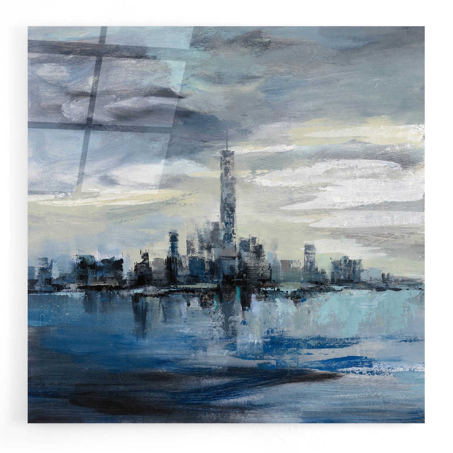 Epic Art 'Manhattan Winter' by Silvia Vassileva, Acrylic Glass Wall Art,12x12