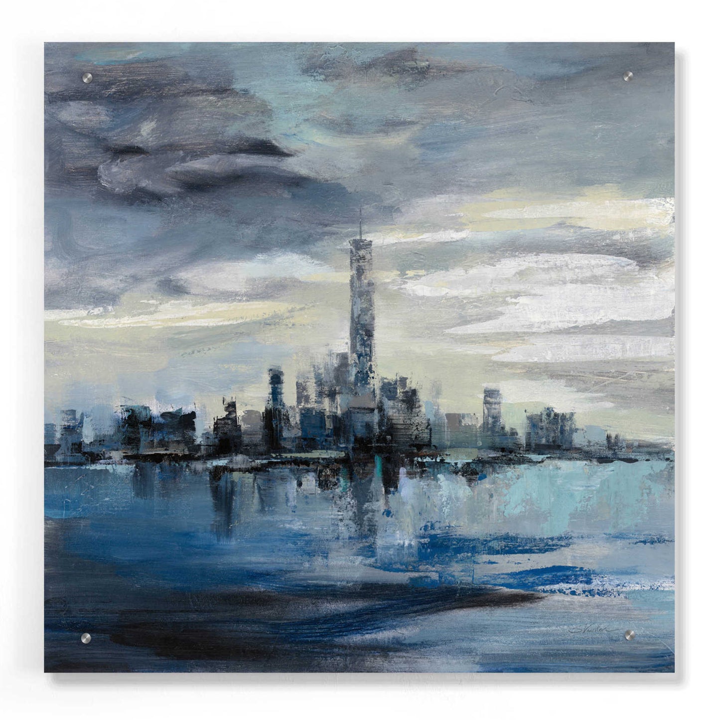 Epic Art 'Manhattan Winter' by Silvia Vassileva, Acrylic Glass Wall Art,24x24