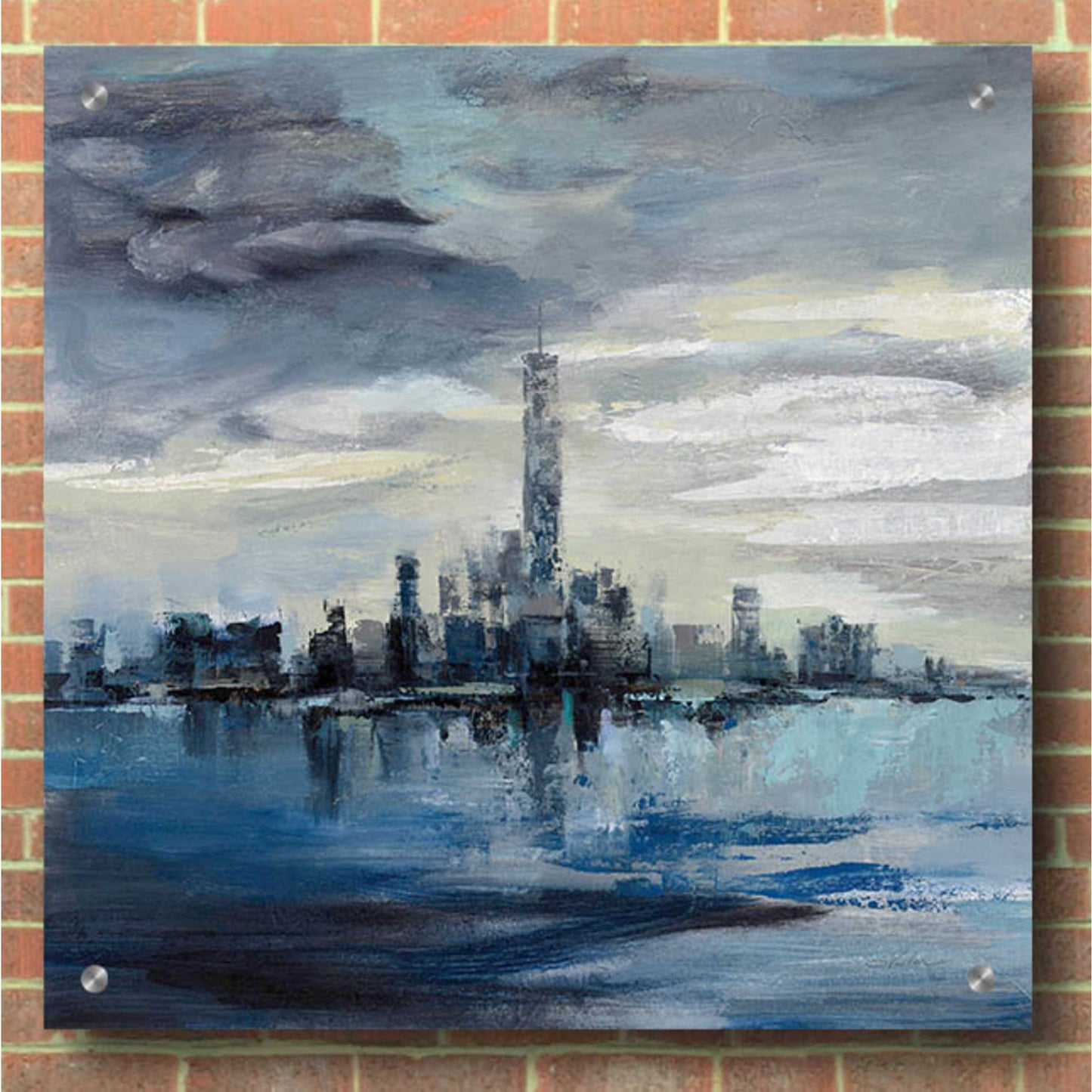 Epic Art 'Manhattan Winter' by Silvia Vassileva, Acrylic Glass Wall Art,36x36