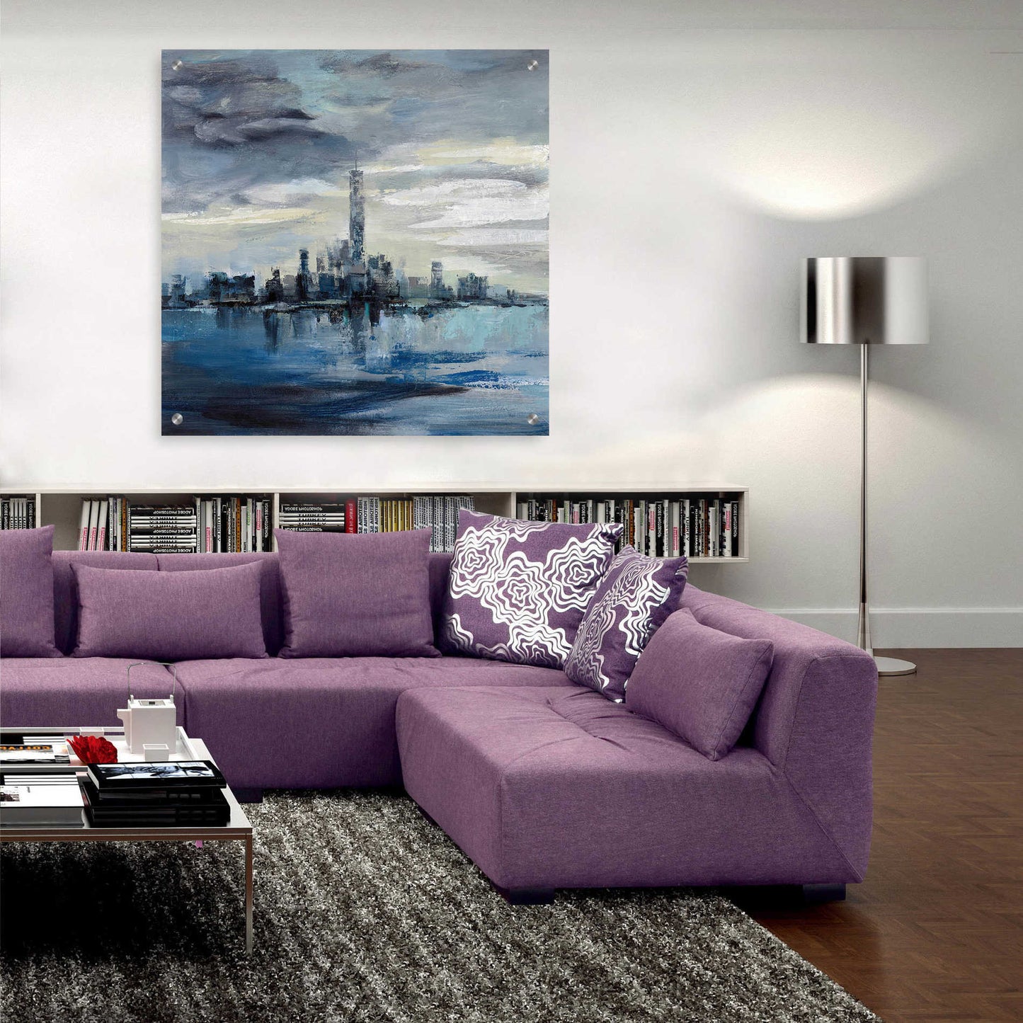 Epic Art 'Manhattan Winter' by Silvia Vassileva, Acrylic Glass Wall Art,36x36