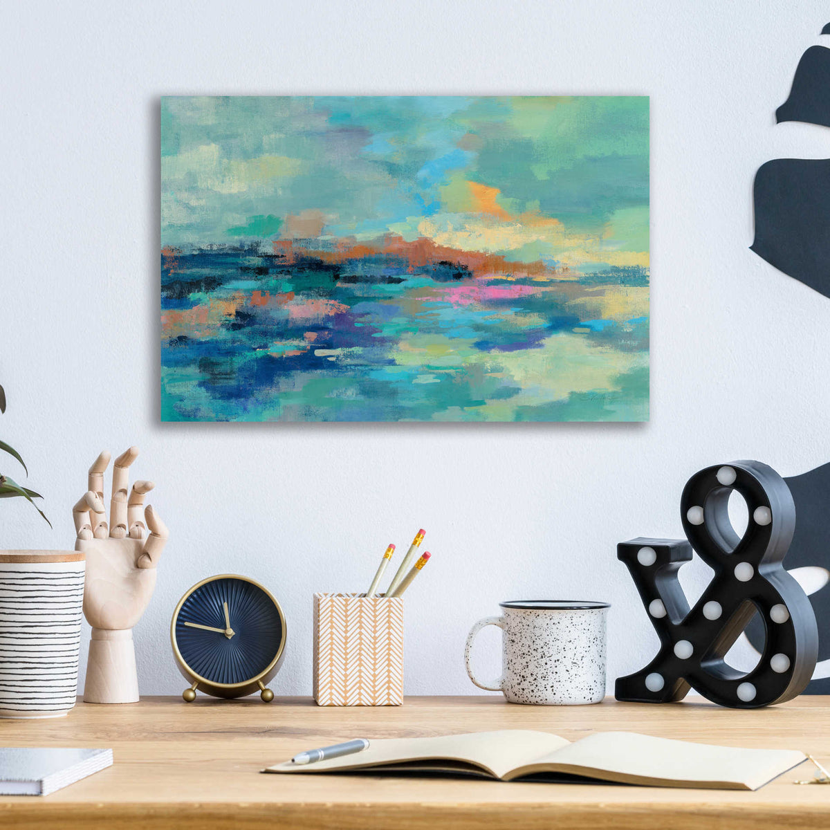 Epic Art 'Summer Seaside' by Silvia Vassileva, Acrylic Glass Wall Art,16x12