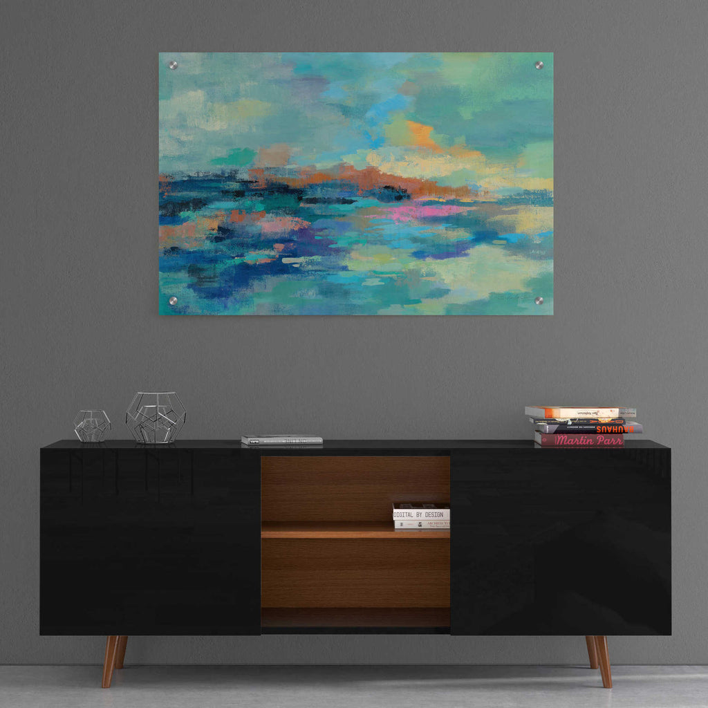 Epic Art 'Summer Seaside' by Silvia Vassileva, Acrylic Glass Wall Art,36x24