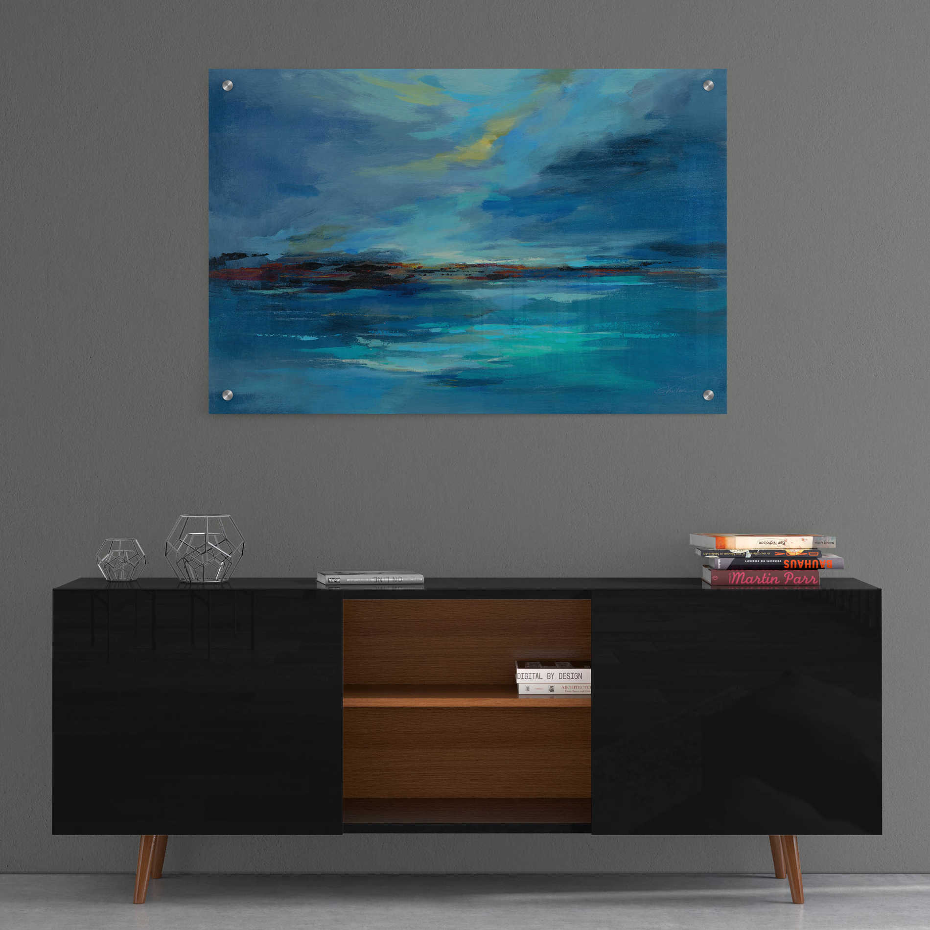 Epic Art 'Early Morning Sea' by Silvia Vassileva, Acrylic Glass Wall Art,36x24