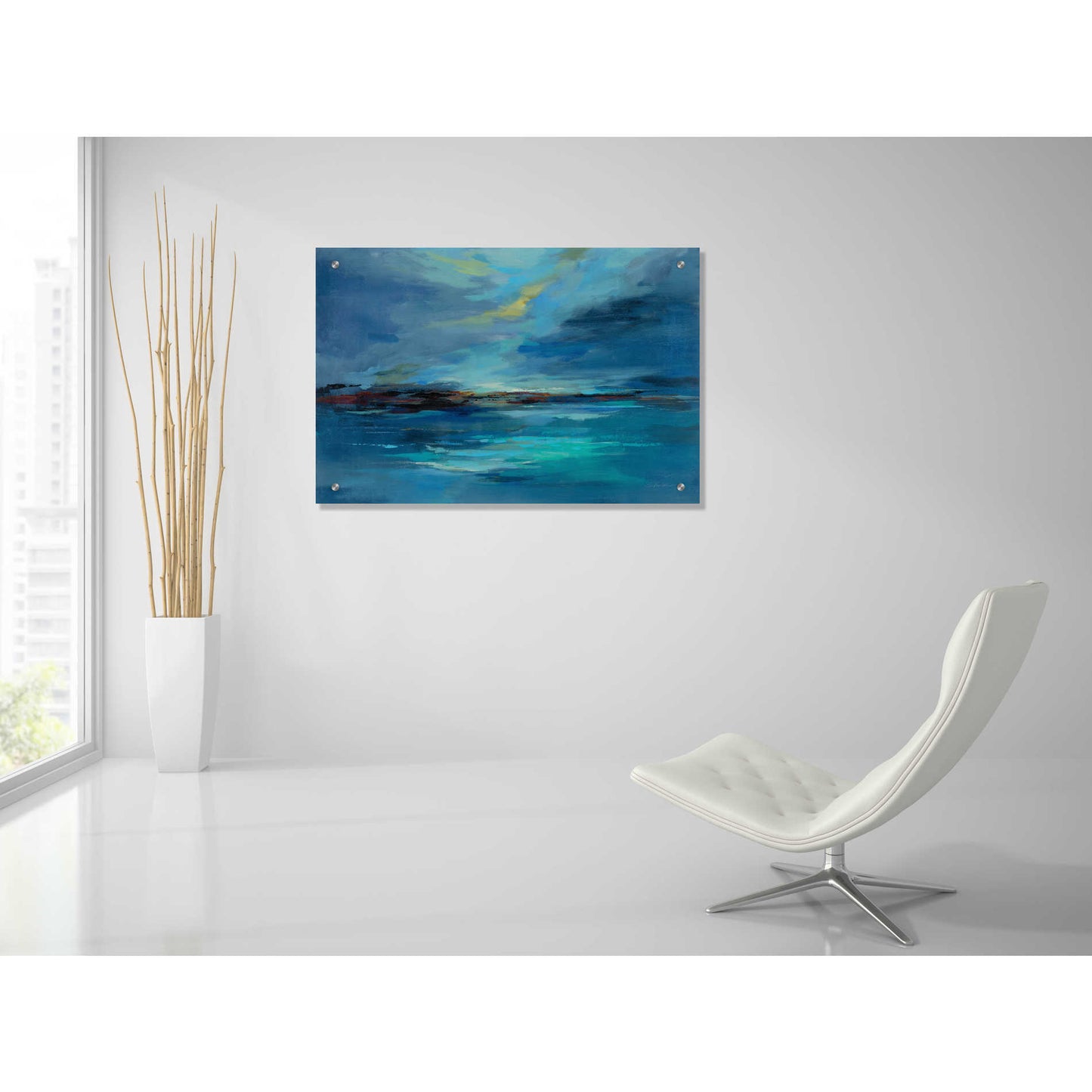 Epic Art 'Early Morning Sea' by Silvia Vassileva, Acrylic Glass Wall Art,36x24