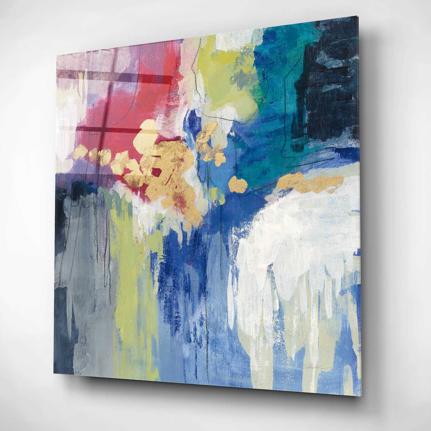 Epic Art 'Sparkle Abstract III' by Silvia Vassileva, Acrylic Glass Wall Art,12x12