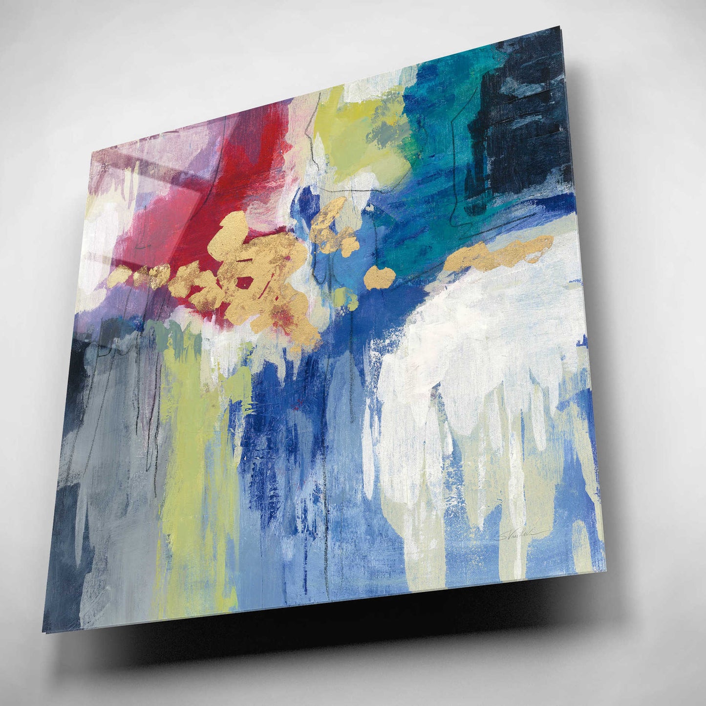 Epic Art 'Sparkle Abstract III' by Silvia Vassileva, Acrylic Glass Wall Art,12x12