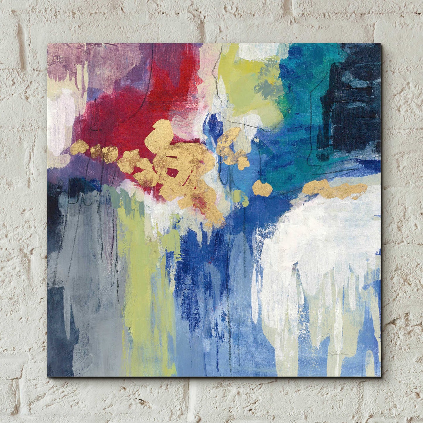 Epic Art 'Sparkle Abstract III' by Silvia Vassileva, Acrylic Glass Wall Art,12x12