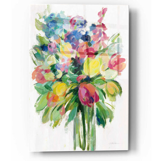 Epic Art 'Earthy Colors Bouquet II White' by Silvia Vassileva, Acrylic Glass Wall Art
