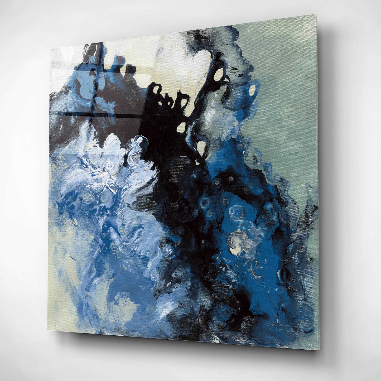 Epic Art 'Roaring Waves I' by Silvia Vassileva, Acrylic Glass Wall Art,12x12