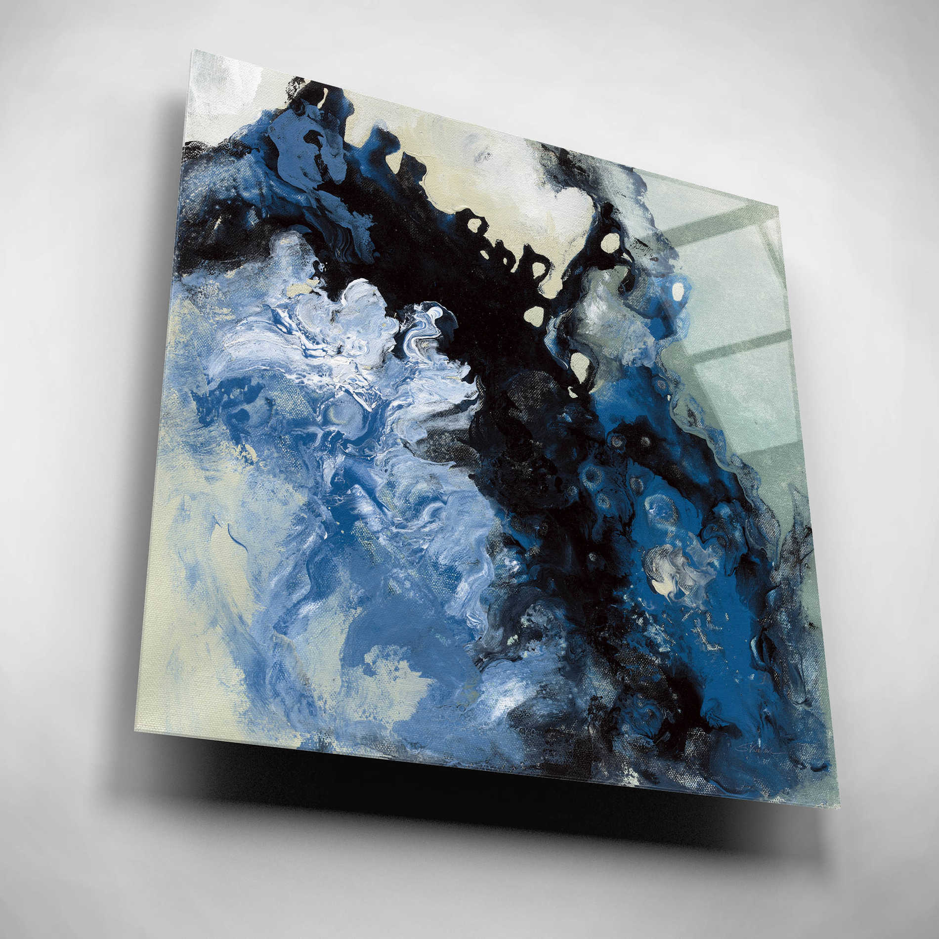 Epic Art 'Roaring Waves I' by Silvia Vassileva, Acrylic Glass Wall Art,12x12