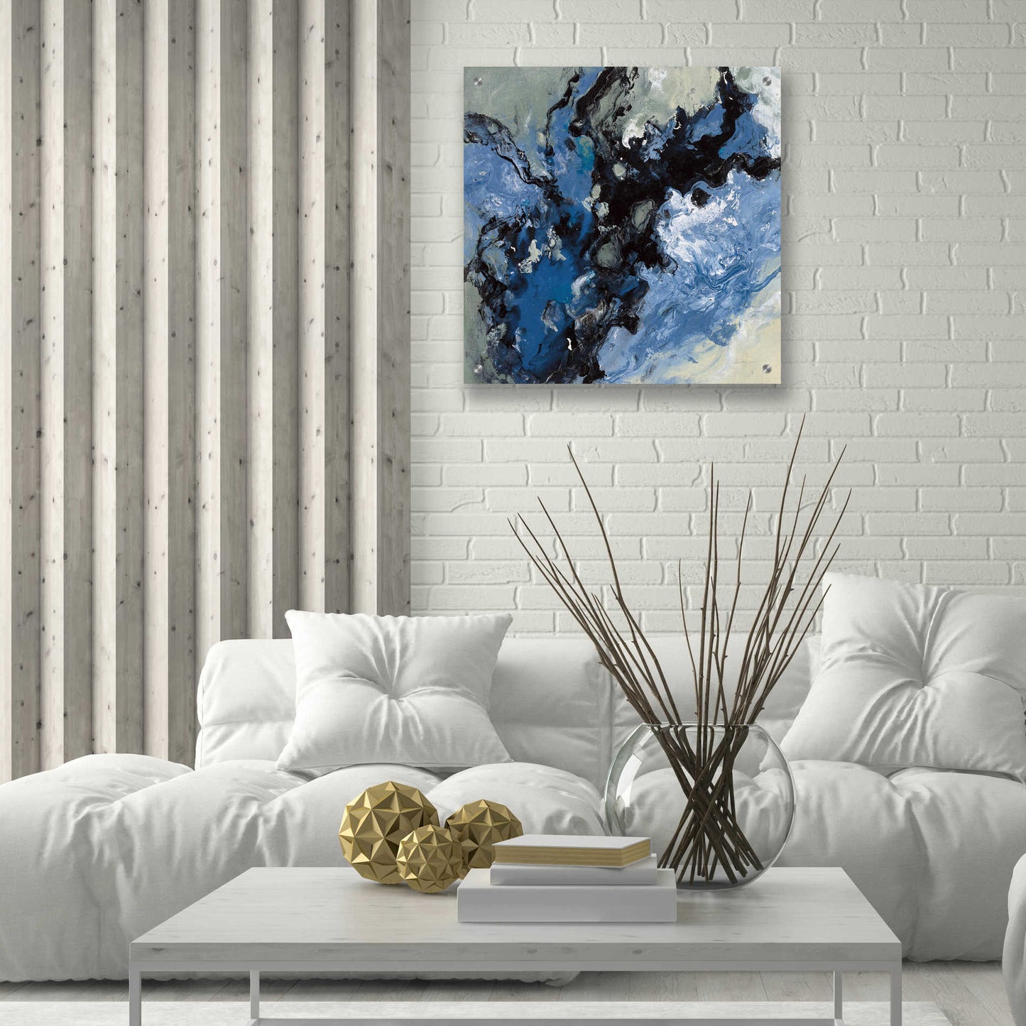 Epic Art 'Roaring Waves II' by Silvia Vassileva, Acrylic Glass Wall Art,24x24