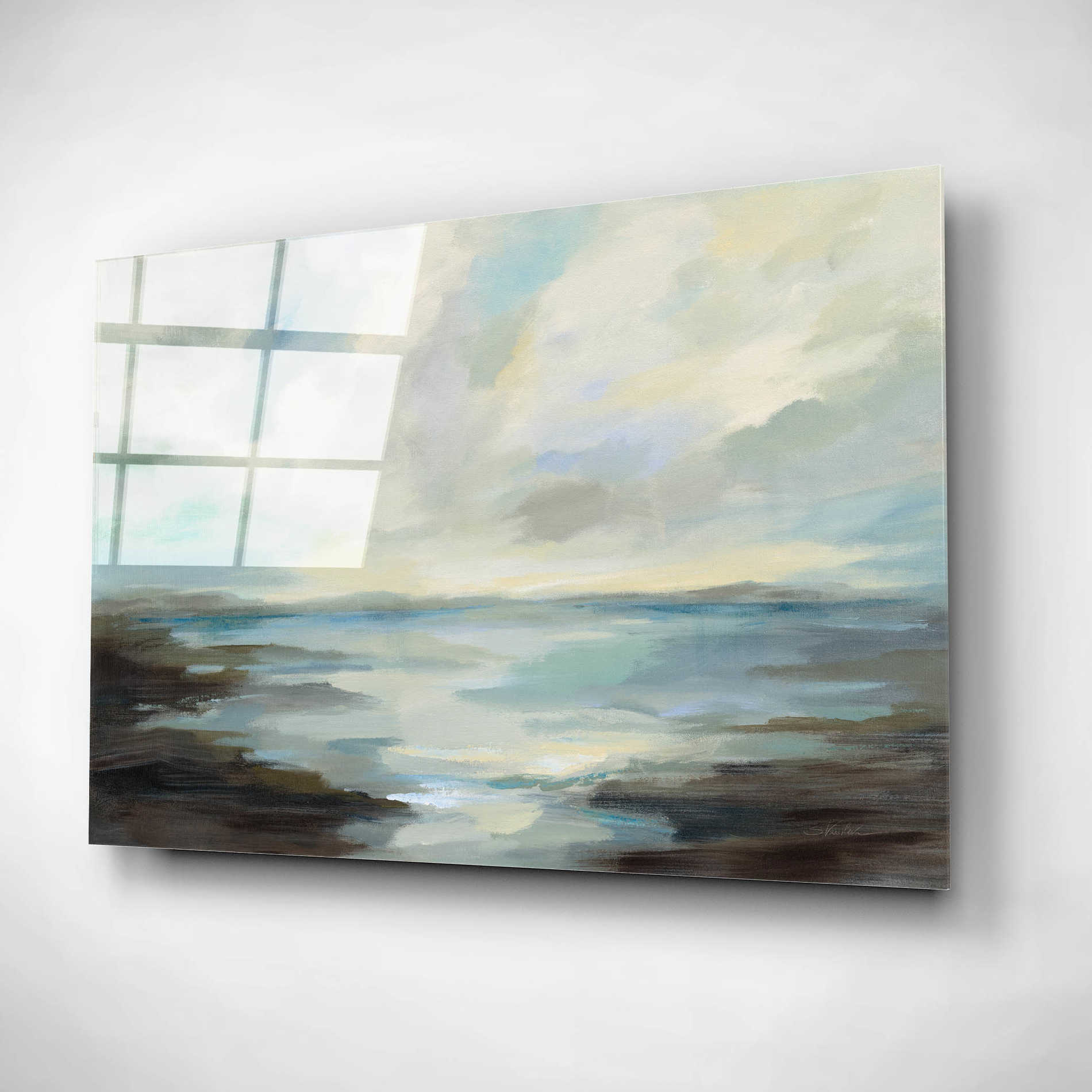 Epic Art 'Northern Lagoon' by Silvia Vassileva, Acrylic Glass Wall Art,16x12