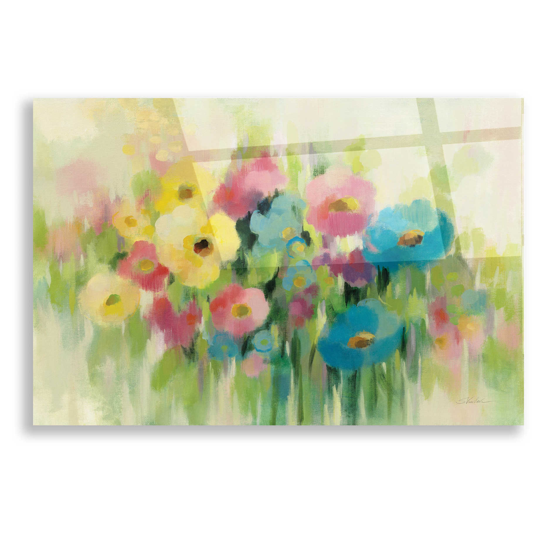 Epic Art 'First Spring Flowers' by Silvia Vassileva, Acrylic Glass Wall Art,16x12