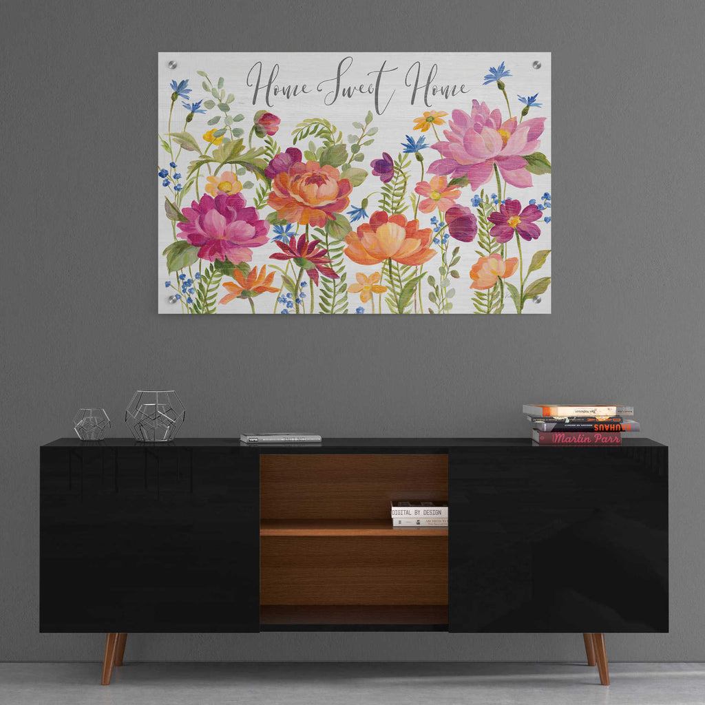 Epic Art 'Garden Party V' by Silvia Vassileva, Acrylic Glass Wall Art,36x24