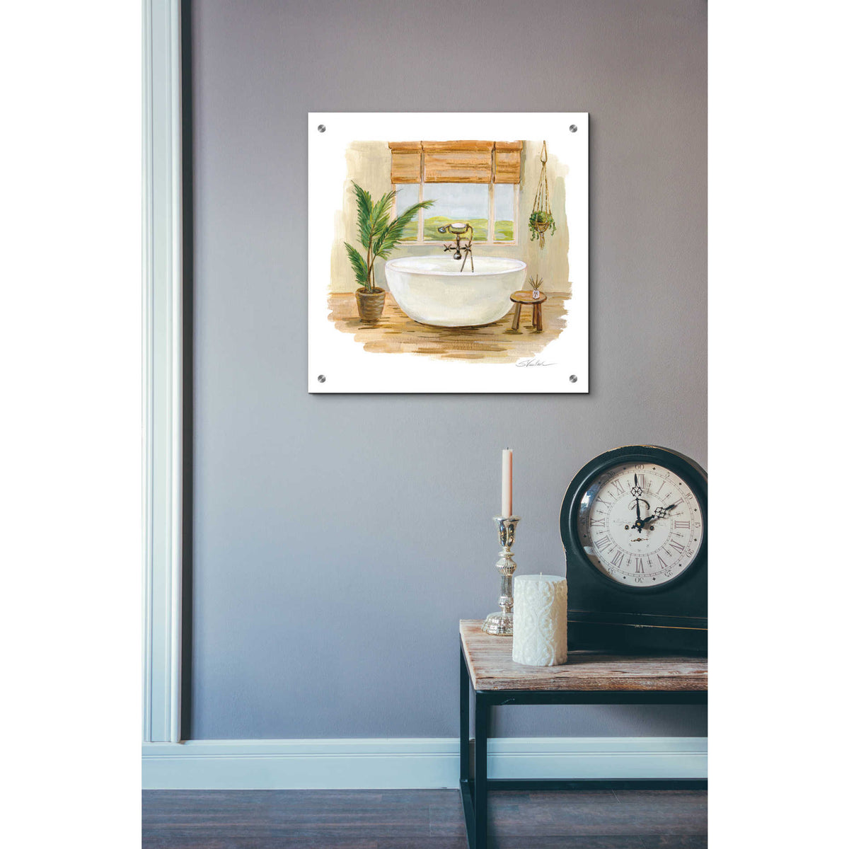 Epic Art 'Sunny Spa I' by Silvia Vassileva, Acrylic Glass Wall Art,24x24