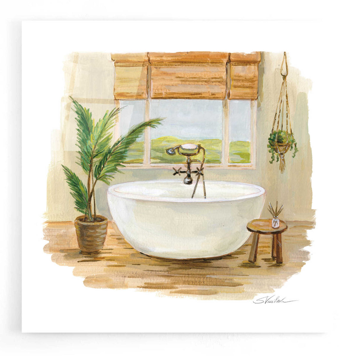 Epic Art 'Sunny Spa I' by Silvia Vassileva, Acrylic Glass Wall Art