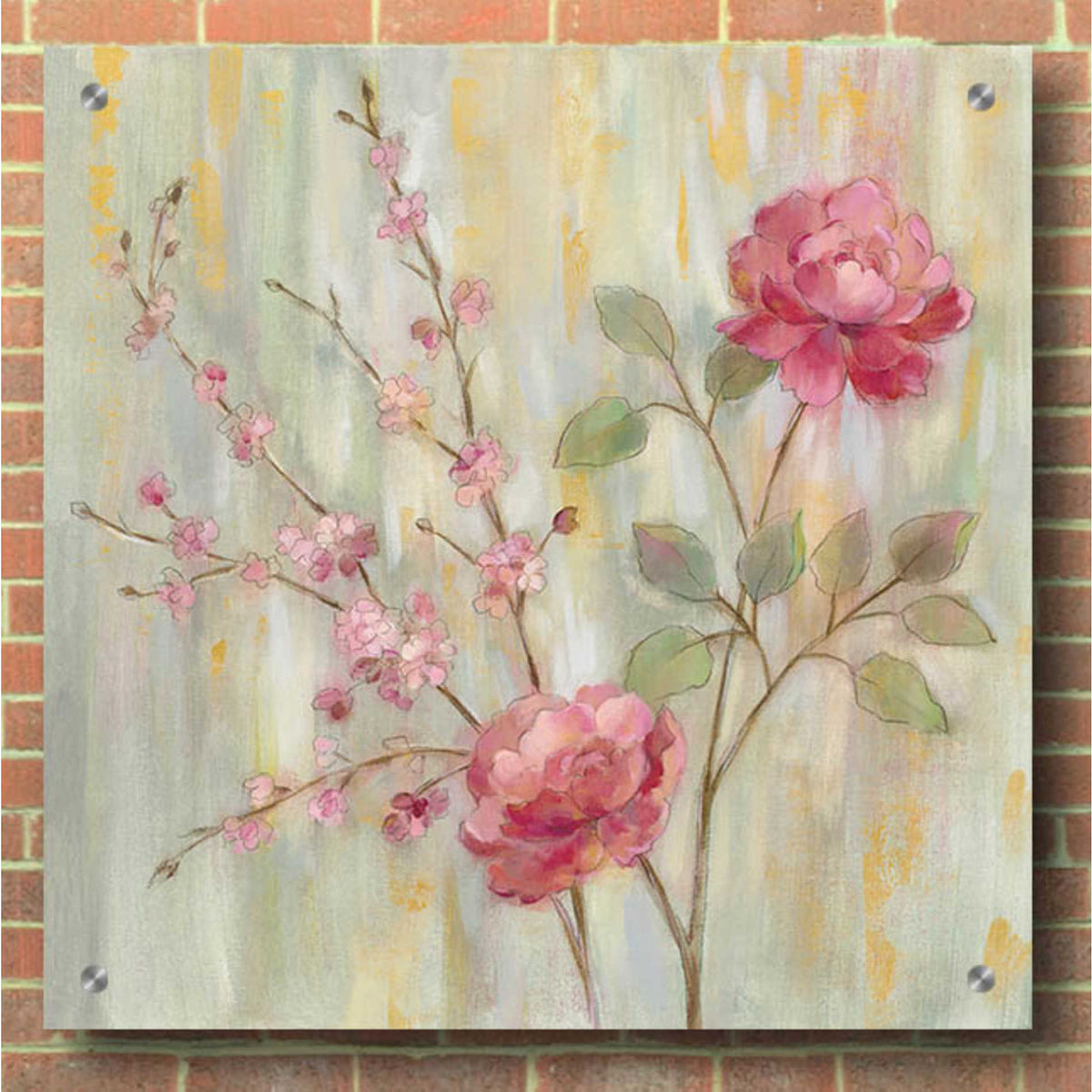 Epic Art 'Contemporary Chinoiserie' by Silvia Vassileva, Acrylic Glass Wall Art,36x36