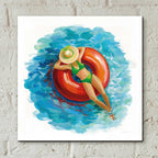 Epic Art 'Sunbather I' by Silvia Vassileva, Acrylic Glass Wall Art,12x12