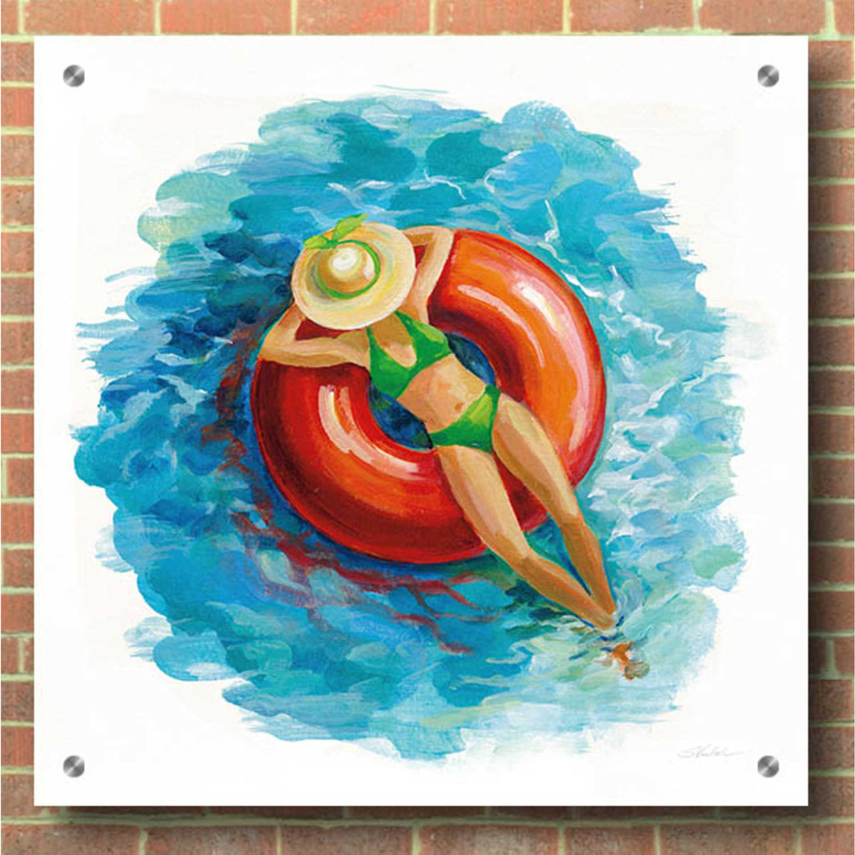 Epic Art 'Sunbather I' by Silvia Vassileva, Acrylic Glass Wall Art,36x36