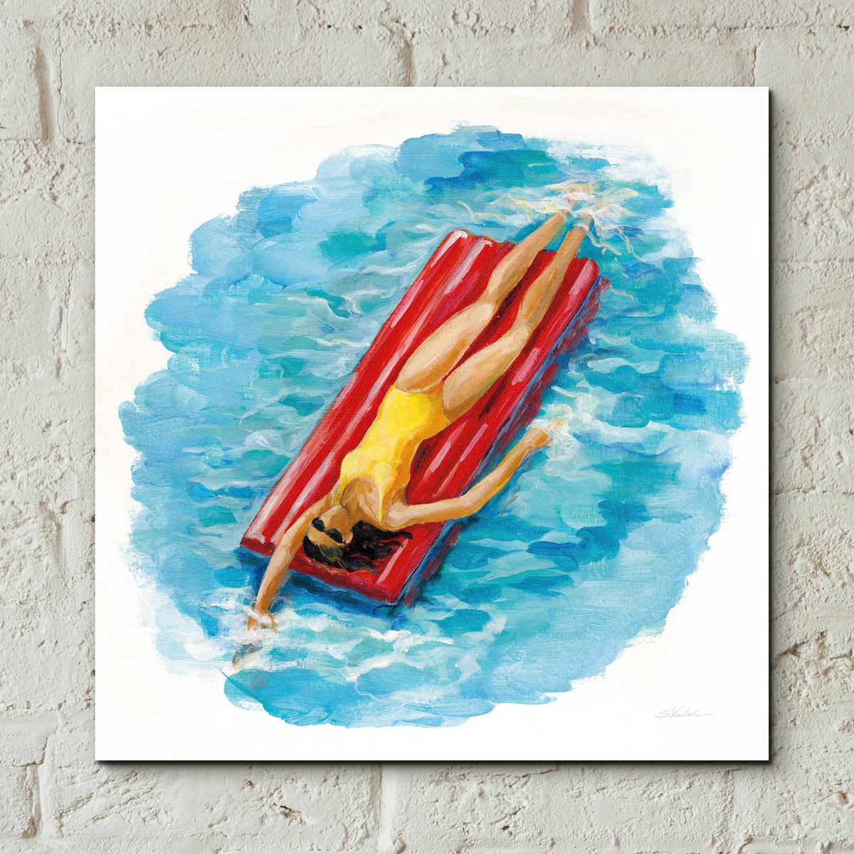 Epic Art 'Sunbather II' by Silvia Vassileva, Acrylic Glass Wall Art,12x12