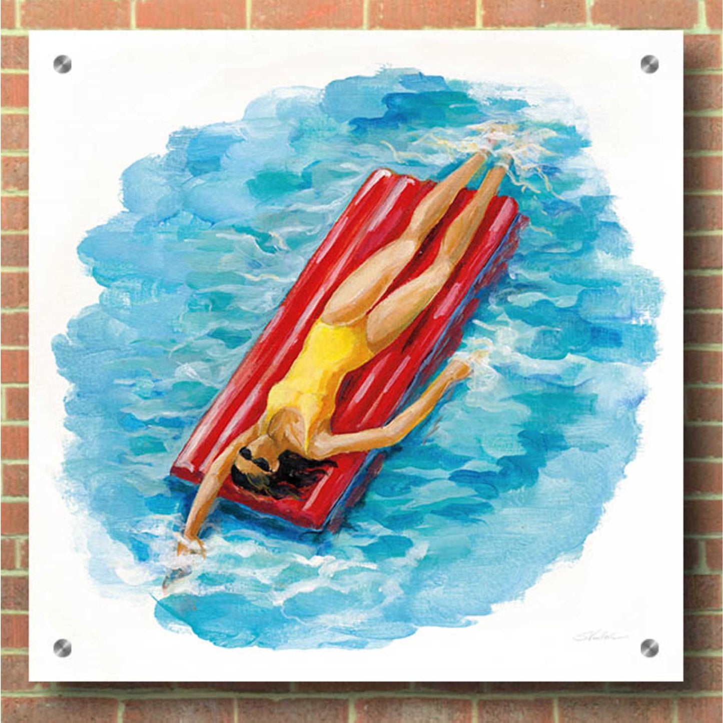 Epic Art 'Sunbather II' by Silvia Vassileva, Acrylic Glass Wall Art,36x36