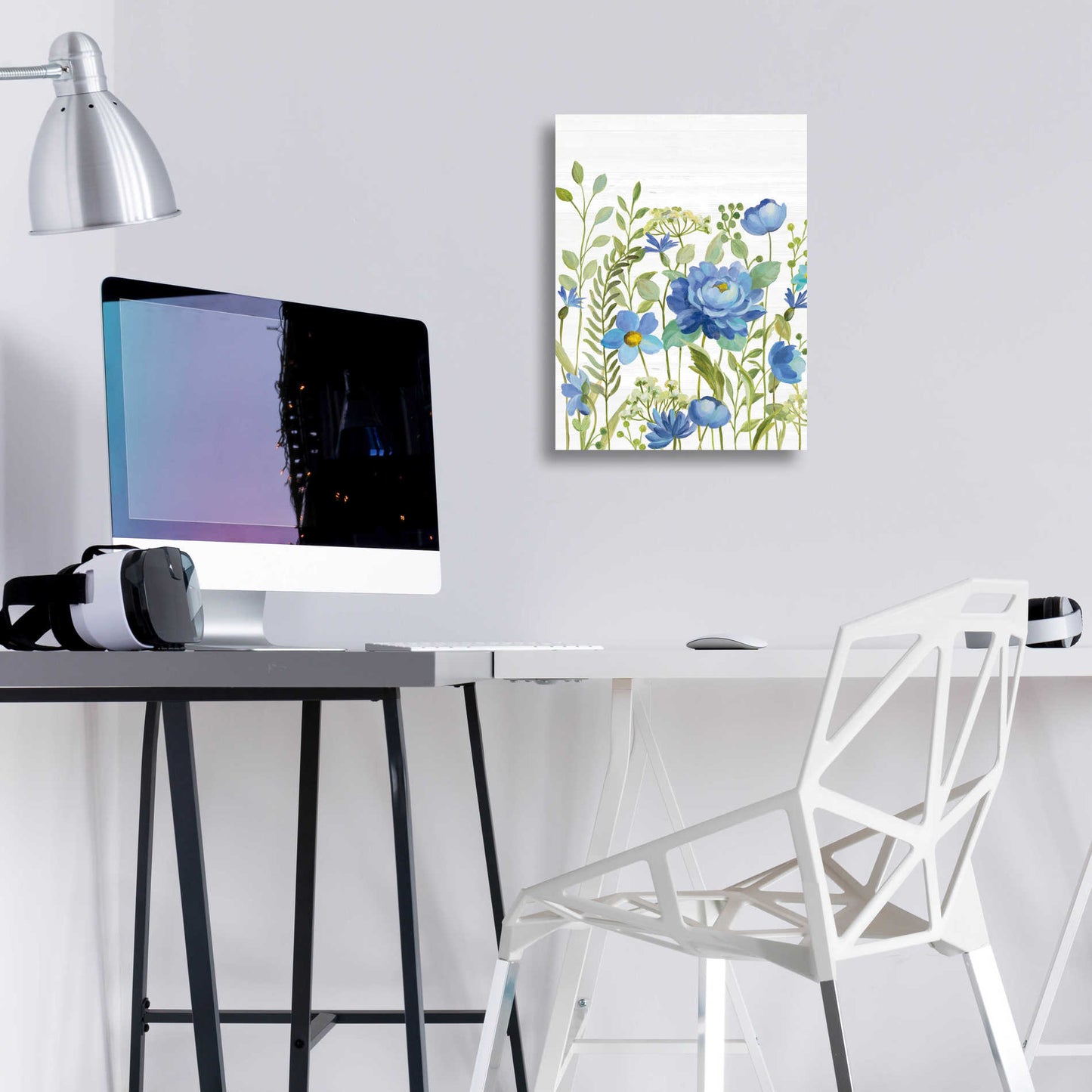 Epic Art 'Botanical Blue VII' by Silvia Vassileva, Acrylic Glass Wall Art,12x16