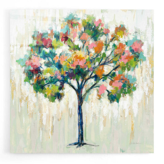 Epic Art 'Blooming Tree Neutral' by Silvia Vassileva, Acrylic Glass Wall Art