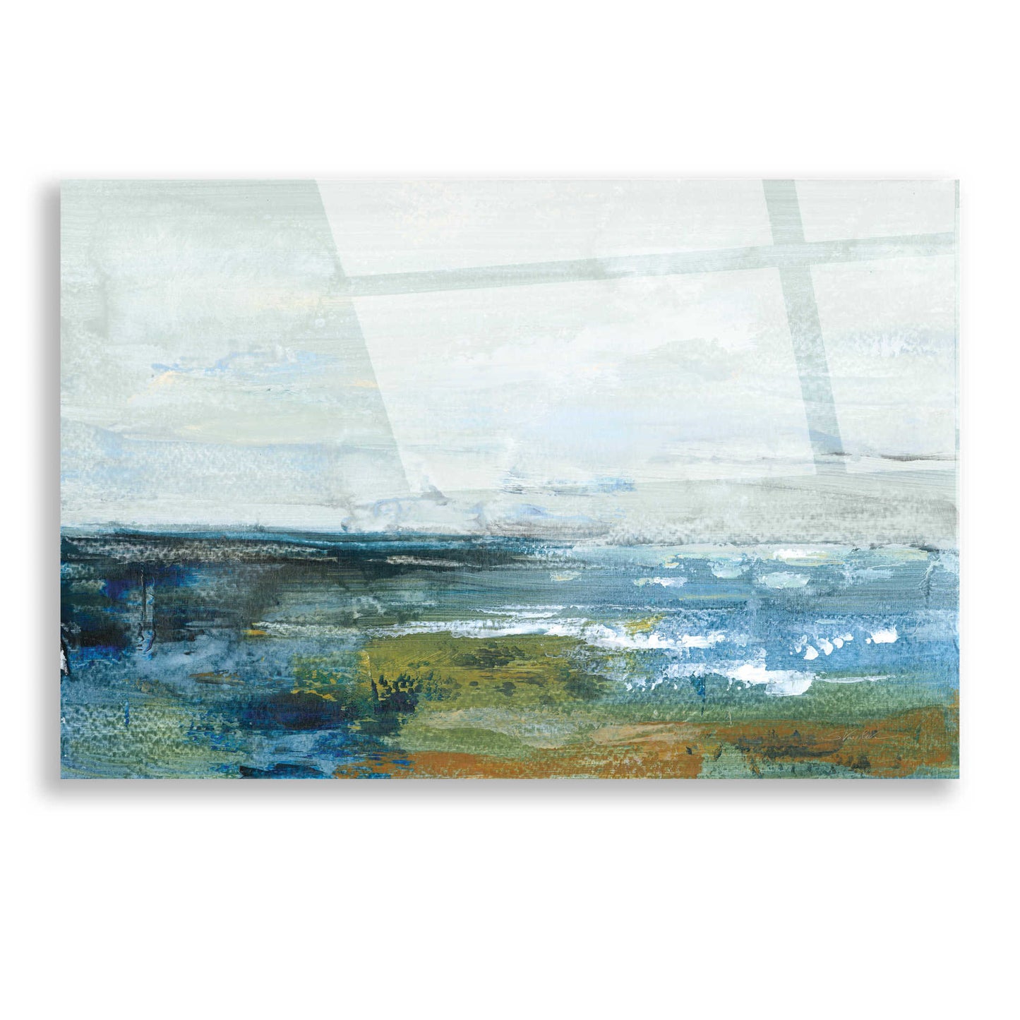 Epic Art 'Morning Seascape' by Silvia Vassileva, Acrylic Glass Wall Art,16x12