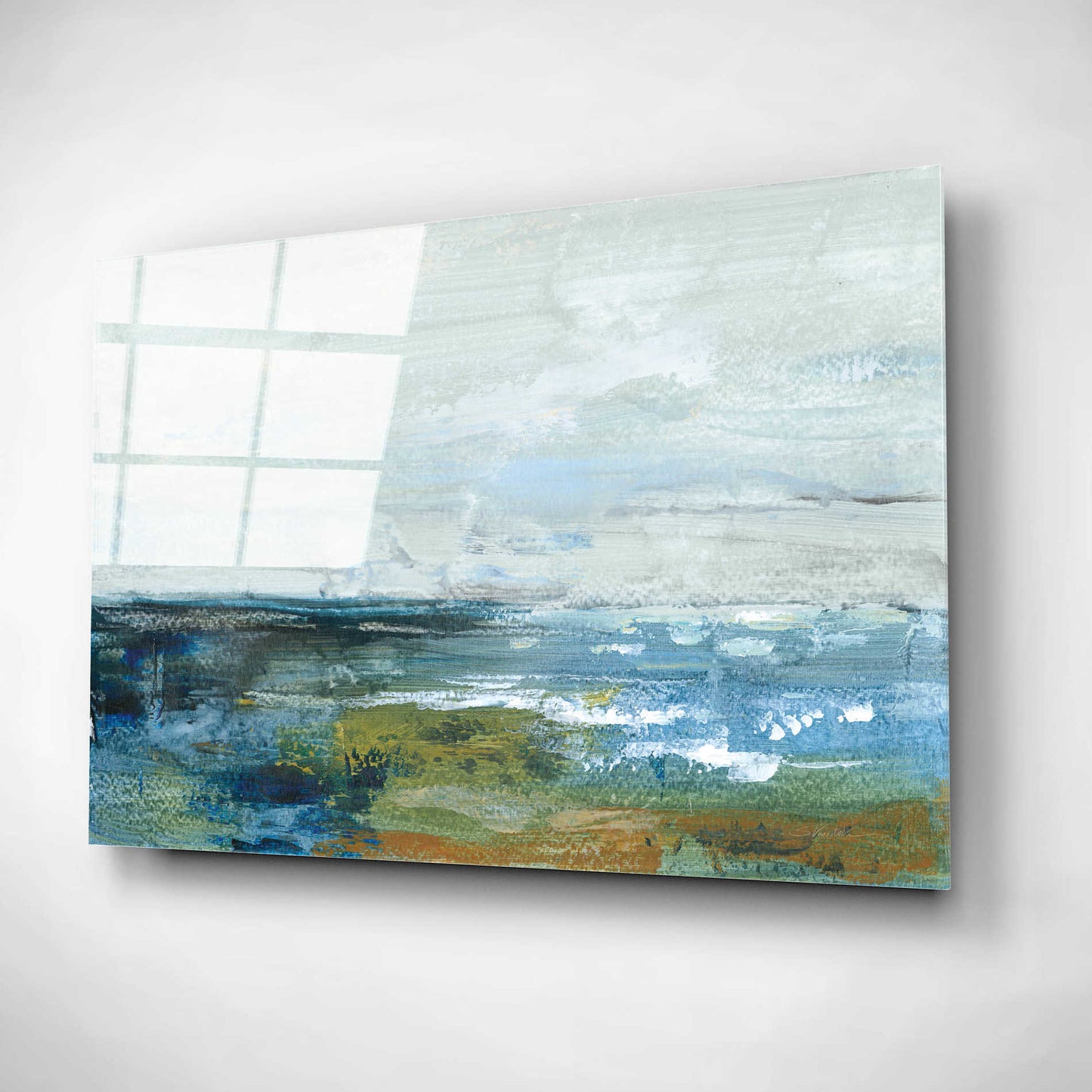 Epic Art 'Morning Seascape' by Silvia Vassileva, Acrylic Glass Wall Art,24x16