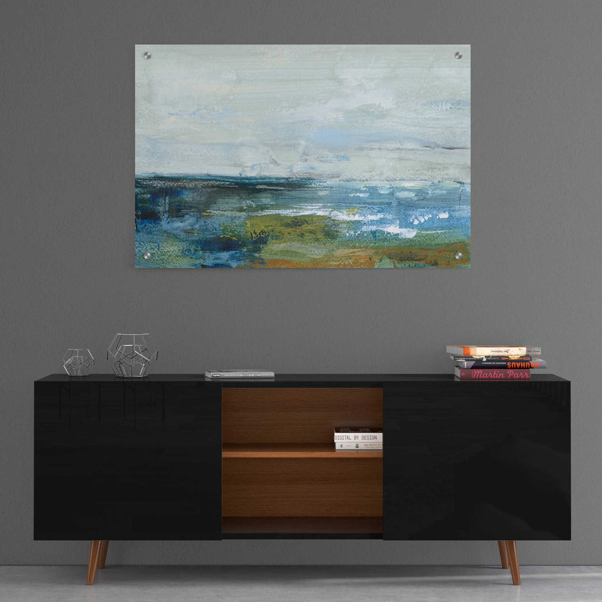 Epic Art 'Morning Seascape' by Silvia Vassileva, Acrylic Glass Wall Art,36x24