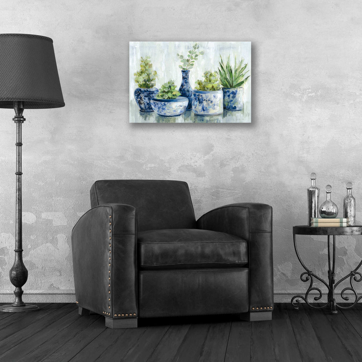 Epic Art 'Chinoiserie Plants Bright' by Silvia Vassileva, Acrylic Glass Wall Art,24x16