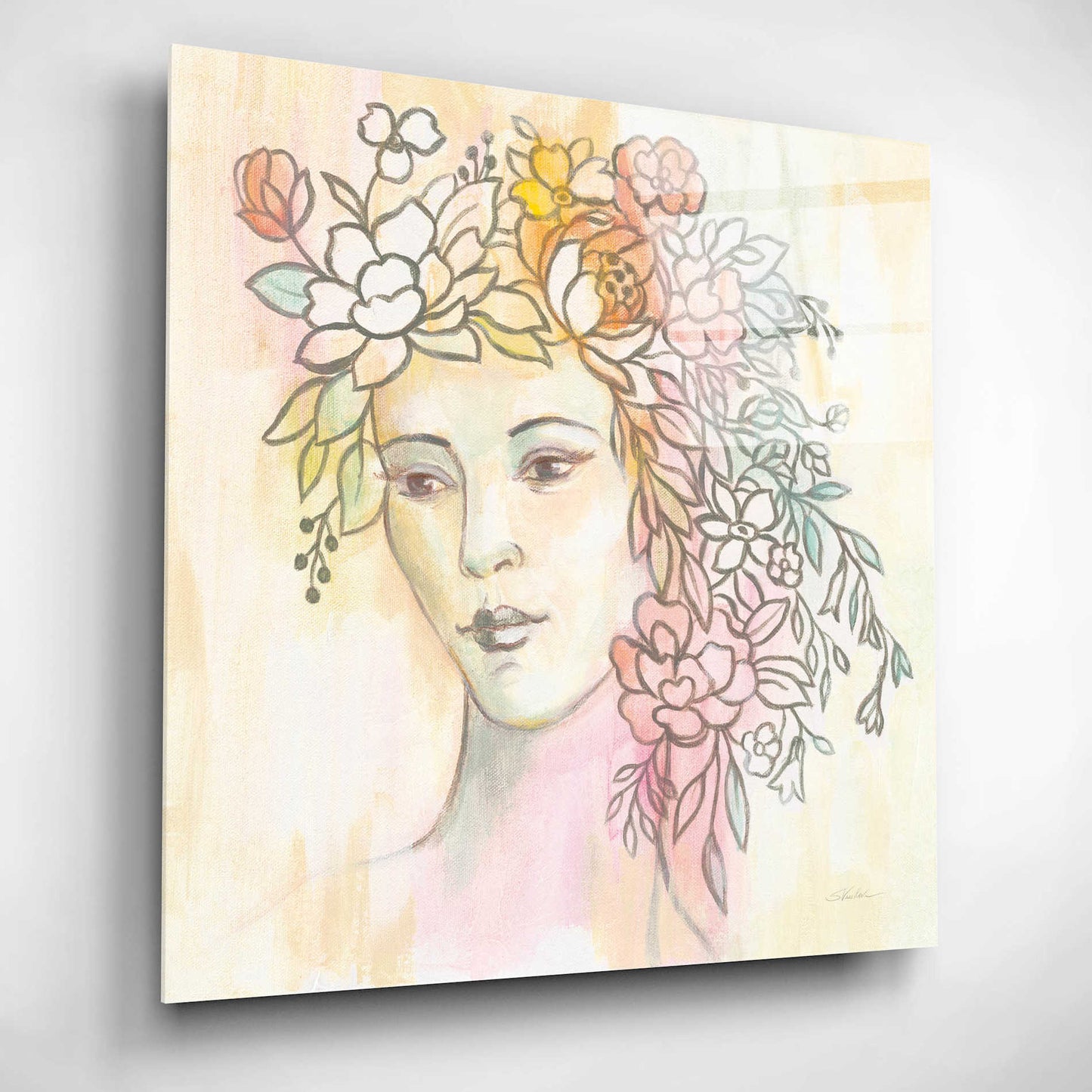 Epic Art 'Primavera' by Silvia Vassileva, Acrylic Glass Wall Art,12x12