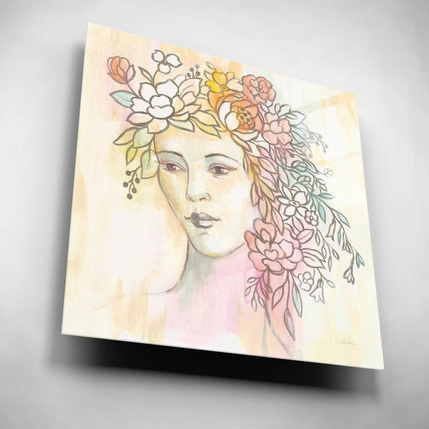 Epic Art 'Primavera' by Silvia Vassileva, Acrylic Glass Wall Art,12x12